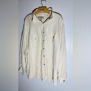 Nexx Men's cream Button-Up shirt 100% Silk